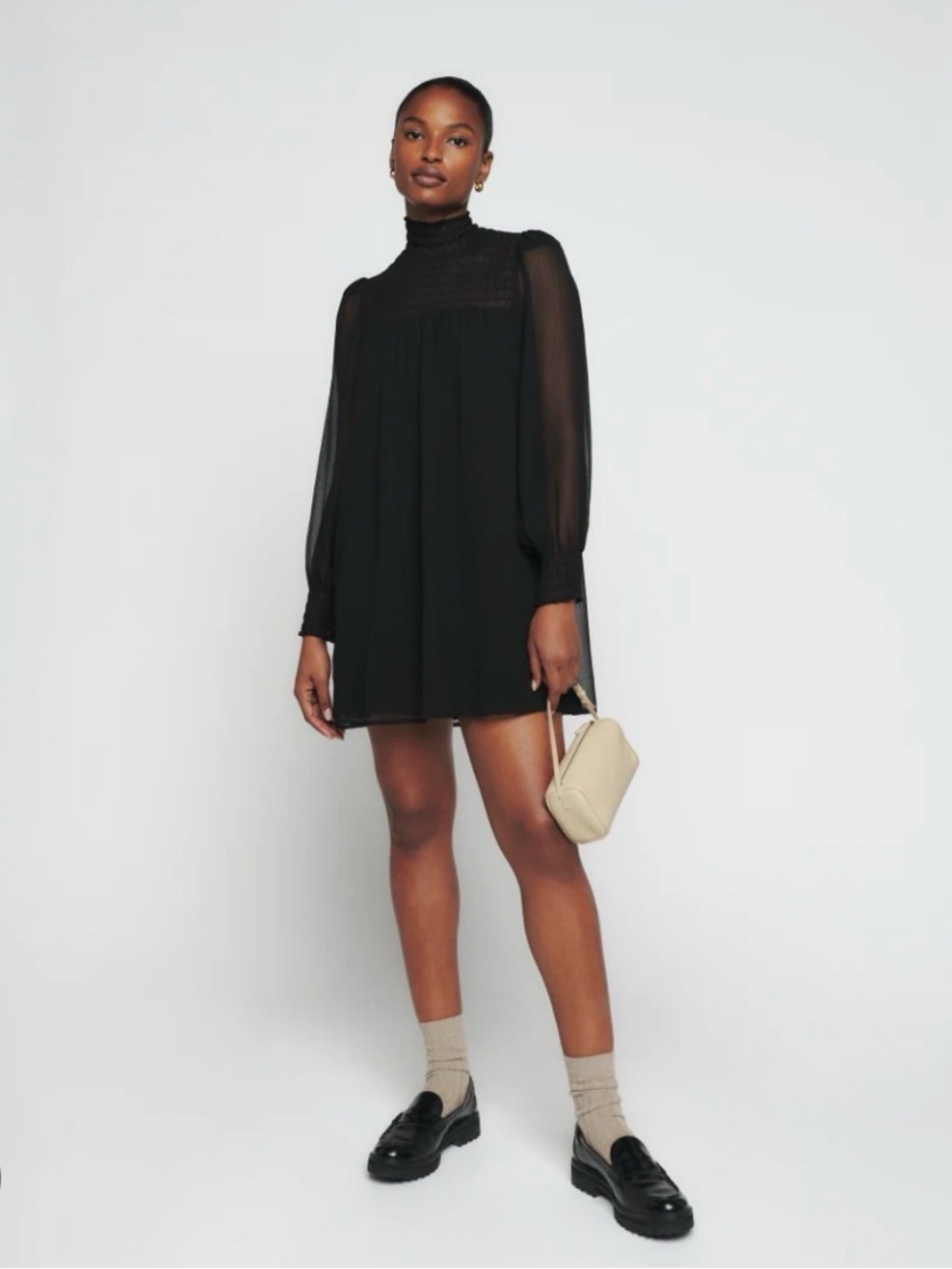Reformation Brandi Dress in Black